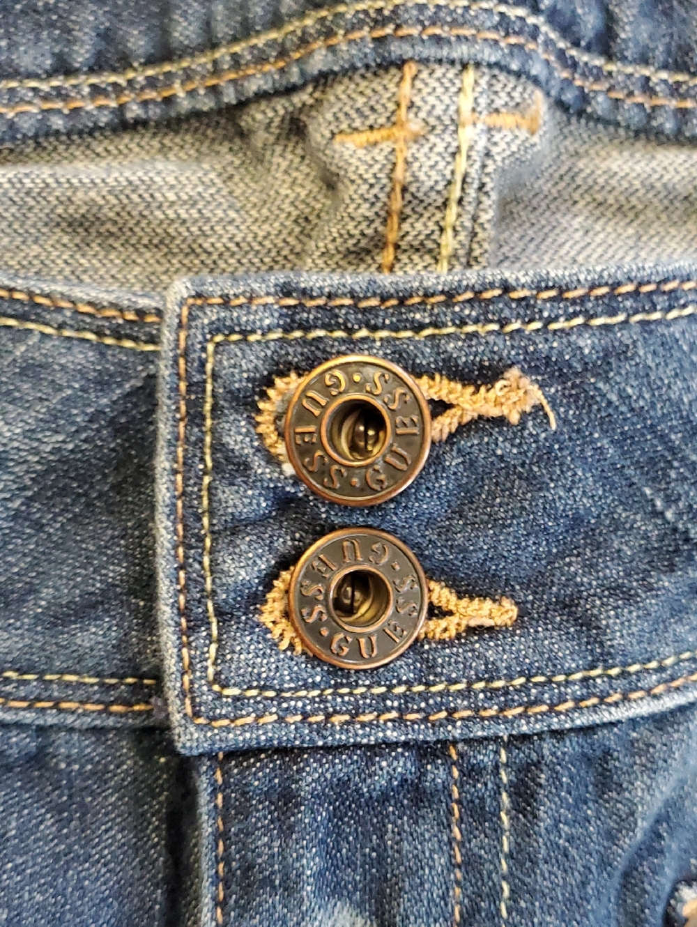Guess Archival Vintage Early Y2K Low-Rise Jeans - Picture 7 of 16